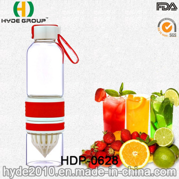 Bouteille d&#39;eau d&#39;infusion de fruits en verre sans BPA 600ml populaire (HDP-0628)